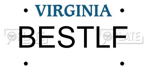 BESTLF Virginia License Plate