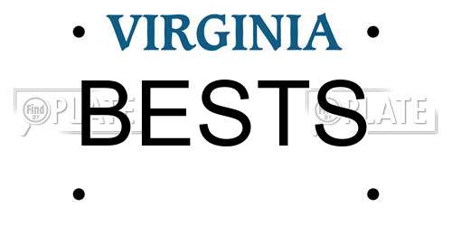 BESTS Virginia License Plate