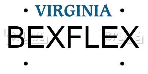 BEXFLEX Virginia License Plate