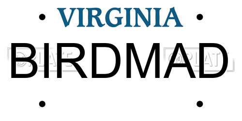 BIRDMAD Virginia License Plate