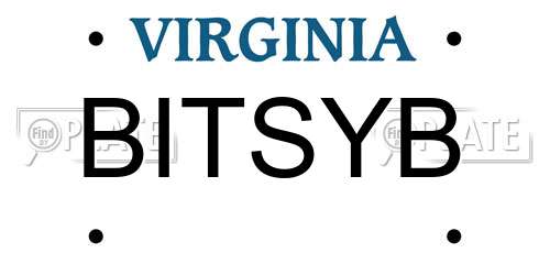 BITSYB Virginia License Plate