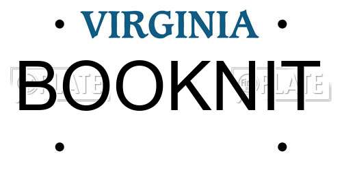 BOOKNIT Virginia License Plate