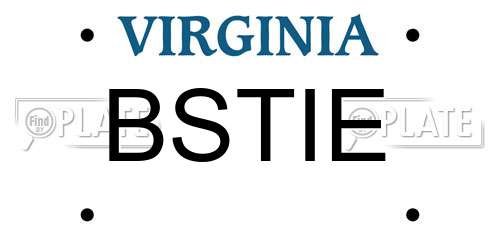 BSTIE Virginia License Plate