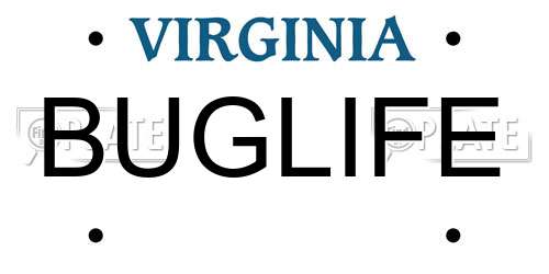 BUGLIFE Virginia License Plate