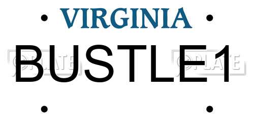 BUSTLE1 Virginia License Plate