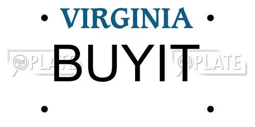 BUYIT Virginia License Plate