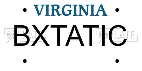 BXTATIC Virginia License Plate