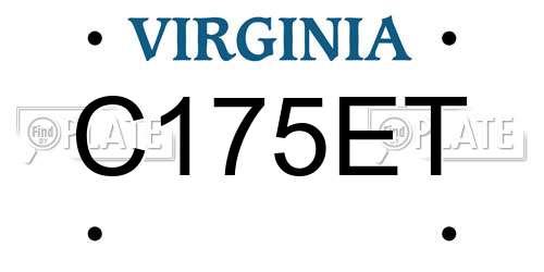 C175ET Virginia License Plate