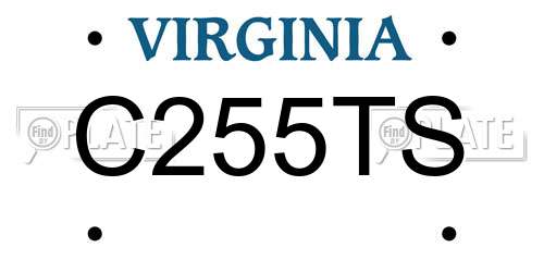 C255TS Virginia License Plate