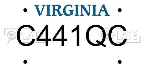 C441QC Virginia License Plate