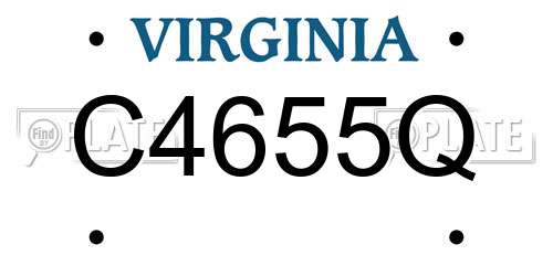 C4655Q Virginia License Plate