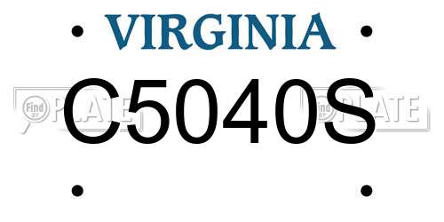 C5040S Virginia License Plate