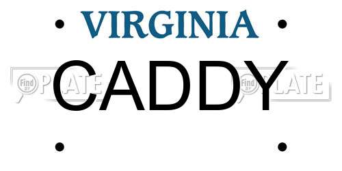 CADDY Virginia License Plate