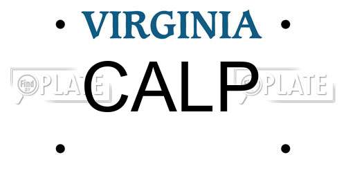 CALP Virginia License Plate