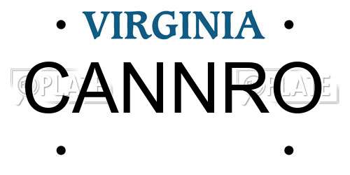 CANNRO Virginia License Plate