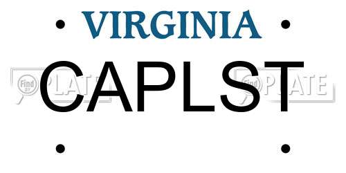 CAPLST Virginia License Plate