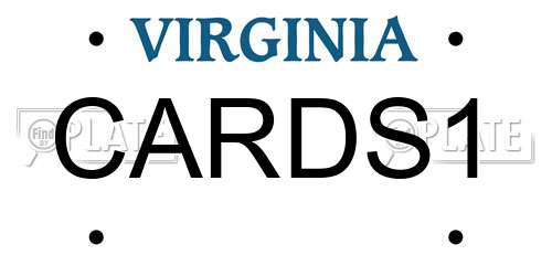 CARDS1 Virginia License Plate