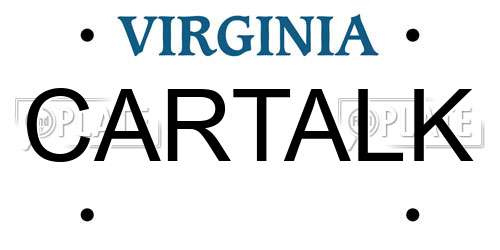 CARTALK Virginia License Plate
