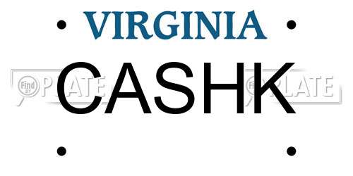 CASHK Virginia License Plate