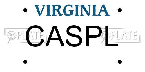 CASPL Virginia License Plate