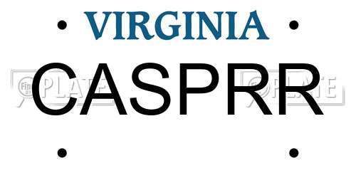 CASPRR Virginia License Plate