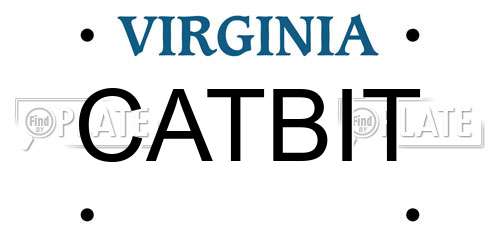 CATBIT Virginia License Plate