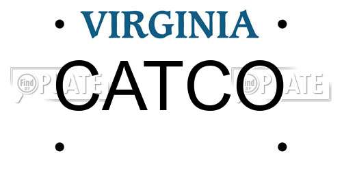 CATCO Virginia License Plate