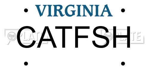 CATFSH Virginia License Plate