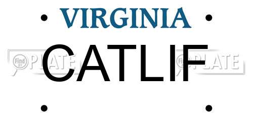 CATLIF Virginia License Plate