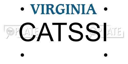 CATSSI Virginia License Plate