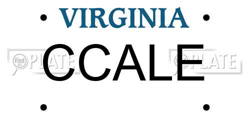 CCALE Virginia License Plate