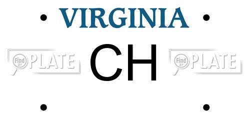 CH Virginia License Plate