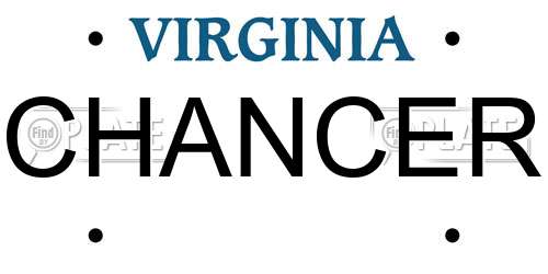 CHANCER Virginia License Plate