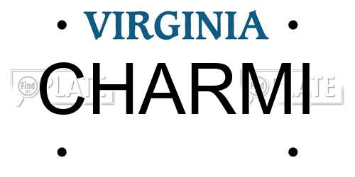 CHARMI Virginia License Plate