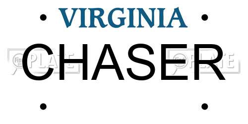 CHASER Virginia License Plate