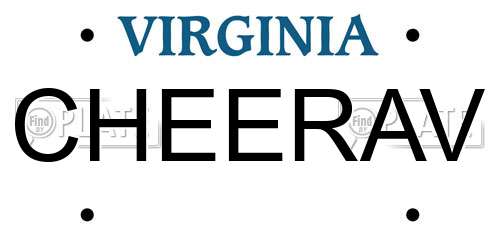 CHEERAV Virginia License Plate