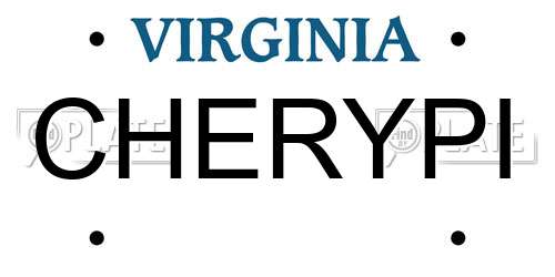 CHERYPI Virginia License Plate