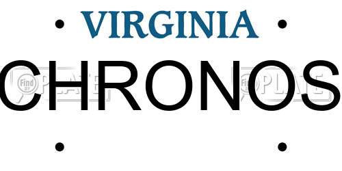 CHRONOS Virginia License Plate