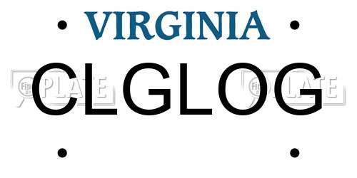 CLGLOG Virginia License Plate
