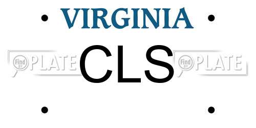 CLS Virginia License Plate