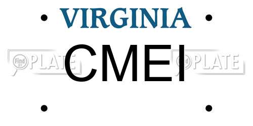 CMEI Virginia License Plate