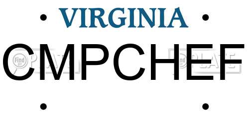 CMPCHEF Virginia License Plate