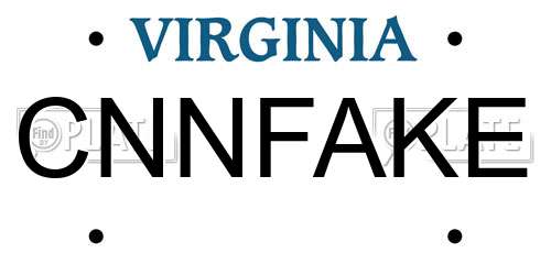 CNNFAKE Virginia License Plate