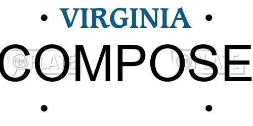 COMPOSE Virginia License Plate