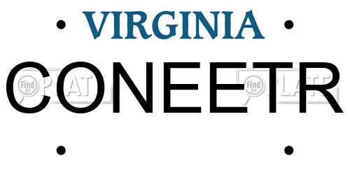 CONEETR Virginia License Plate