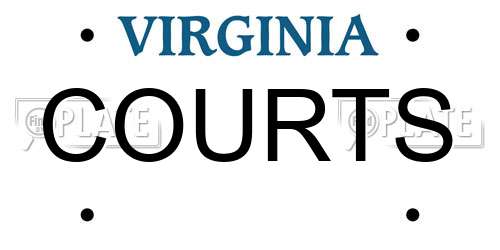 COURTS Virginia License Plate