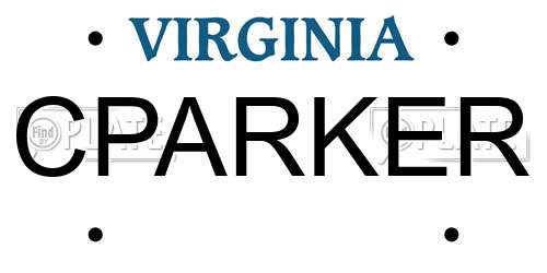 CPARKER Virginia License Plate