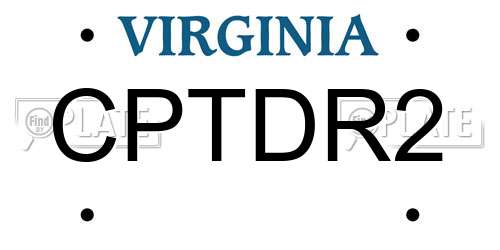 CPTDR2 Virginia License Plate