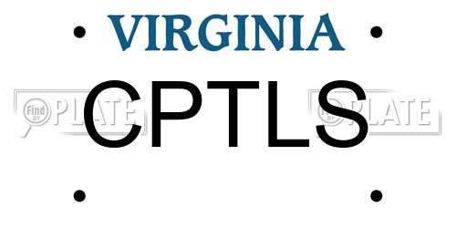 CPTLS Virginia License Plate