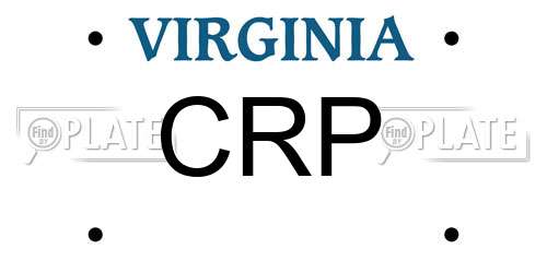 CRP Virginia License Plate